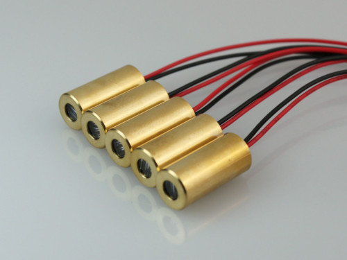 Brass Red 635nm 5mW Laser Line Module with Driver