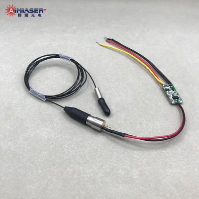 405nm 30mW 3μm Single Mode Fiber Coupled Laser Diode Module with PCB Driver and Collimator