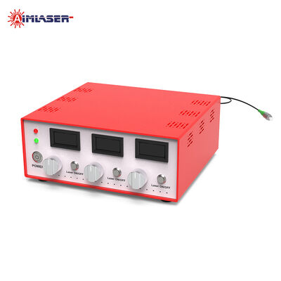 RGB Fiber Coupled Laser Diode Module 450nm 520nm 638nm 20mW with Bluetooth Control and Corning Light Diffusing Fiber
