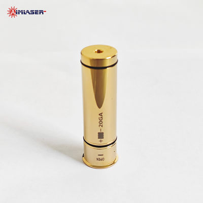 20 Gauge Dry Fire Laser Training Cartridge Gold Plated 20GA Bullet with Red or IR Laser for Firearms and Hunting Accuracy Practice
